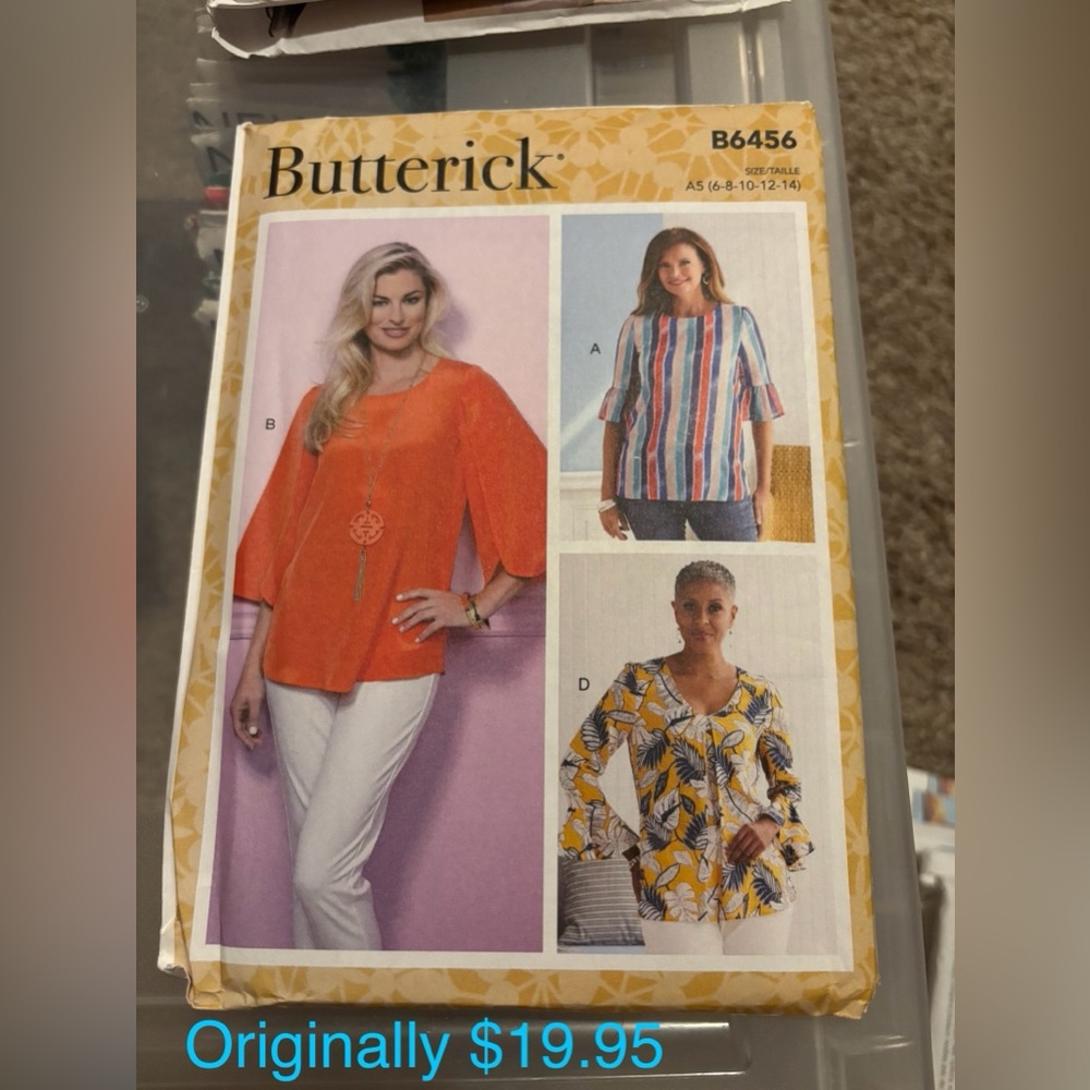 Butterick Women's Blouse Sewing Pattern